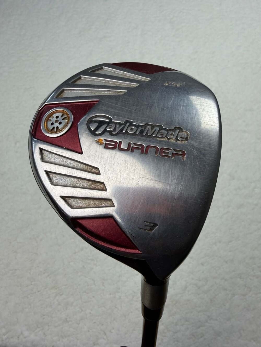 TaylorMade Burner 3 Fairway Wood 15 Degree Stiff Flex REAX Superfast 50 Grams